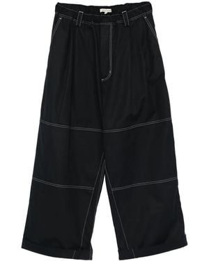 MERYLL ROGGE Contrast-Stitching Trousers - Black