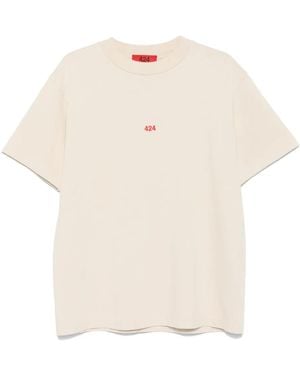 424 Logo-Embroidered T-Shirt - White