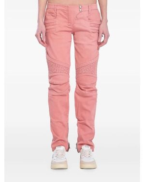 Balmain パネル ジーンズ - ピンク