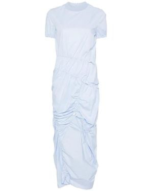 Moschino ギャザー ドレス - ブルー