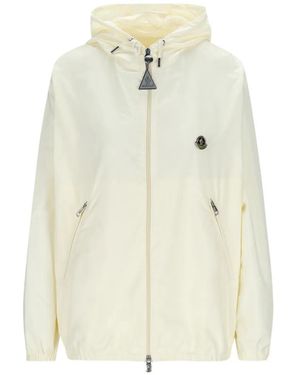 Moncler Hooded Windbreaker - White