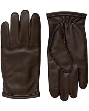 BOSS Leather Gloves - Black