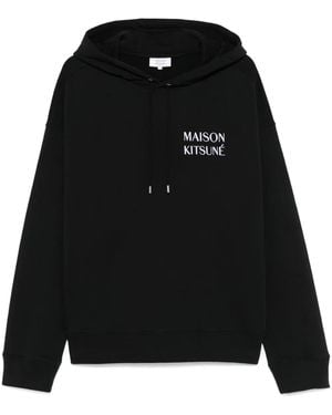 Maison Kitsuné Maison Kitsuné
Felpa Con Stampa Waterfall - Nero