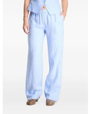 Samsøe & Samsøe Elasticated-Waistband Pants - Blue