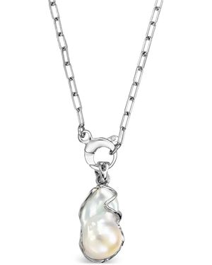 Elle Macpherson Pearl Pendant Necklace - Metallic