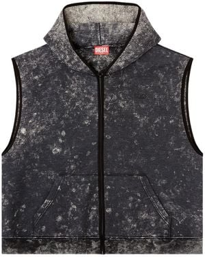 DIESEL S-Boxt-Chan-Sl Hooded Gilet - Black
