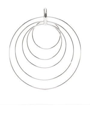 Panconesi Serpent Hoop Earings - White