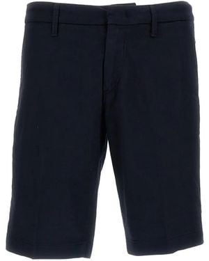 Fay Belt-Loop Shorts - Blue