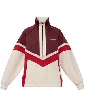 Palm Angels Strick Mit Zickzackmuster - Rot