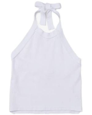 Camiel Fortgens Top Con Cuello Halter - Blanco