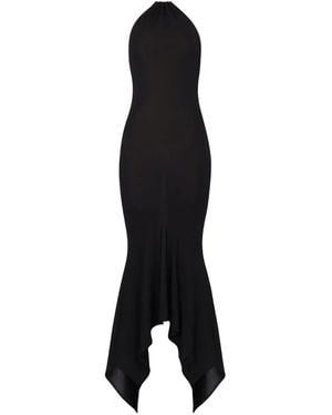 Alexandre Vauthier Neckholder-Kleid Mit Kristallen - Schwarz