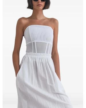 Viktoria & Woods Rome Boned Mesh Bustier - White
