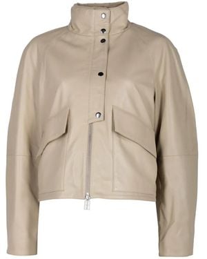 By Malene Birger Suzanne Leather Jacket - Natural
