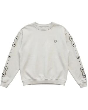 HTC Stud-Embellished Sweatshirt - White