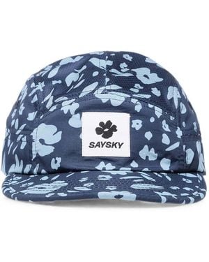 Saysky Combat Floral-Print Cap - Blue