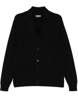 N.Peal Cashmere Casino Royale Cardigan - Schwarz