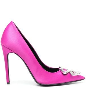 Pinko Crystal-Embellished 110Mm Court Shoes - Pink