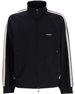 Emporio Armani Sportjacke Mit Streifen - Schwarz