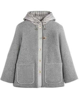 Fay Jacke Mit Knebelverschlüssen - Grau