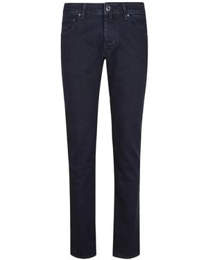 Jacob Cohen Nick Slim Logo-Patch Jeans - Blue