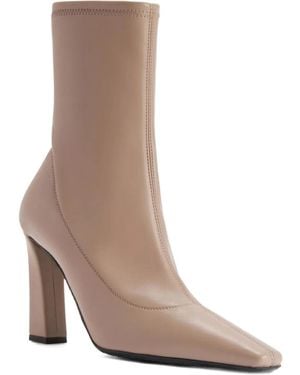 Giuseppe Zanotti Botines Janie Stretch Con Puntera Cuadrada - Marrón