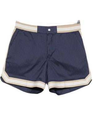 CHE Baller Pinstriped Swim Shorts - Blue