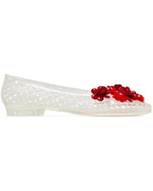 HEAVENLY JELLY Nova Ballet Flats - White