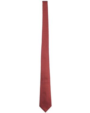Giorgio Armani Patterned Tie - White