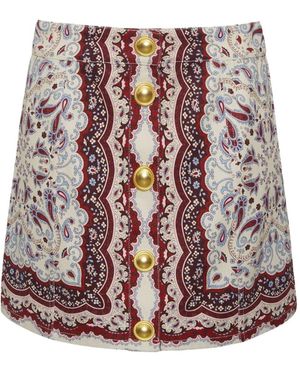 Cara Cara Falda Evergreen con botones - Rojo