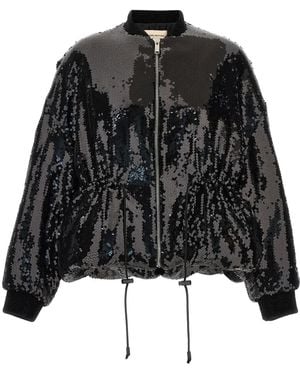 Alexandre Vauthier Bomberjack Met Pailletten - Zwart