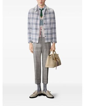 Thom Browne Plaid Utility Jacket - White