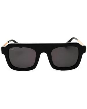 DIFF Rectangle-Frame Sunglasses - Black
