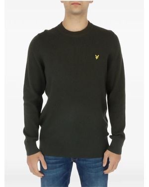 Lyle & Scott Waffle-Knit Sweater - Black