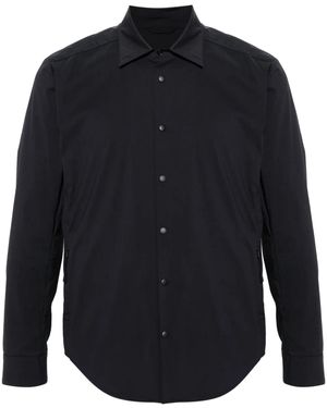 Aspesi Pocket-Detailed Poplin Shirt - Blue