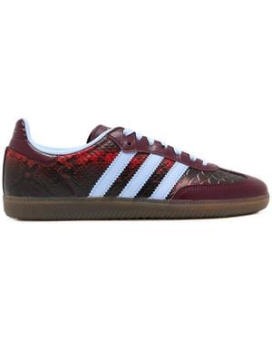 adidas Samba Og Animal-Print Sneakers - White
