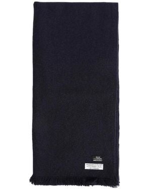 SALON C. LUNDMAN Handwoven Cashmere Scarf - Blue