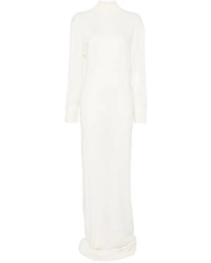 ARMARIUM Lara Turtleneck Maxi Dress - White