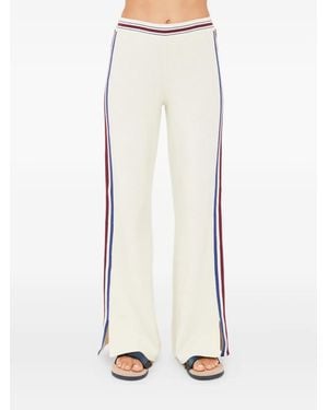 The Upside Adesa Kansas Striped Knit Pants - White