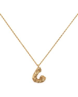 Loveness Lee C Alphabet Necklace - Metallic