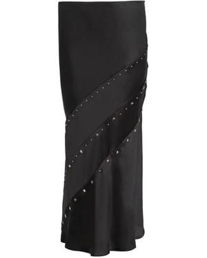 John Richmond Star-Embellished Panelled Skirt - Black