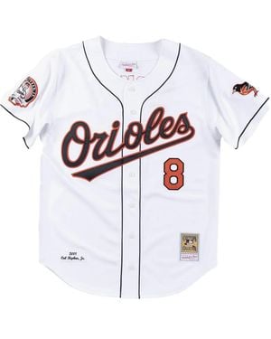 Mitchell & Ness Mlb Orioles 2001 Cal Ripken Shirt - White