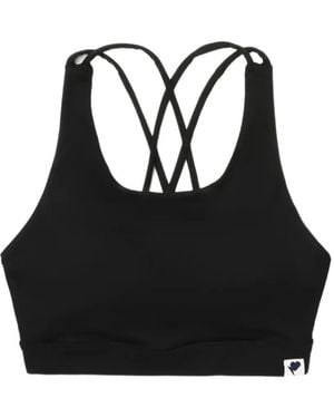 A Bathing Ape Apee Criss-Cross Sport Bras - Black