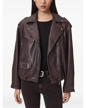 AllSaints Samina Bikerjacke - Schwarz