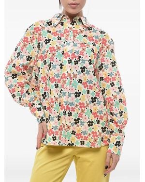 Ines De La Fressange Paris Maureen Floral-Print Blouse - Natural