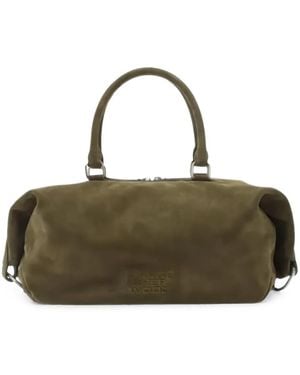 Marge Sherwood Dumpling Embossed-Logo Tote Bag - Green