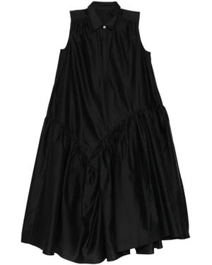 JNBY Sleeveless Gathered Dress - Black