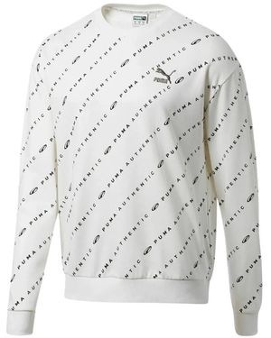 PUMA Logo-Print Sweatshirt - White