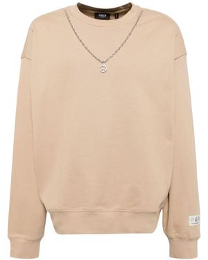 FIVE CM Chain-Link Sweatshirt - Natural