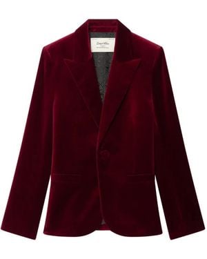 Zadig & Voltaire Vavy Velvet Blazer - Red