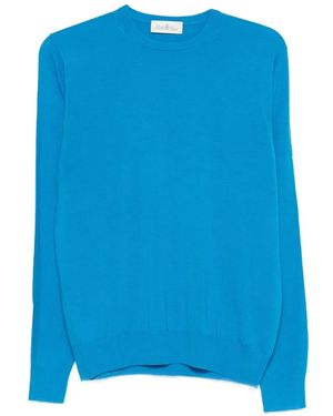 Della Ciana Pullover mit Rundhalsausschnitt - Blau